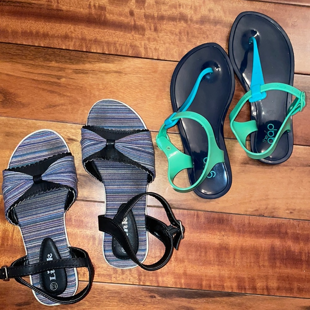 Girls Size 13 Sandals Buckle Closure
